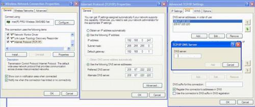 Problembehandlung bei DNS-Windows XP