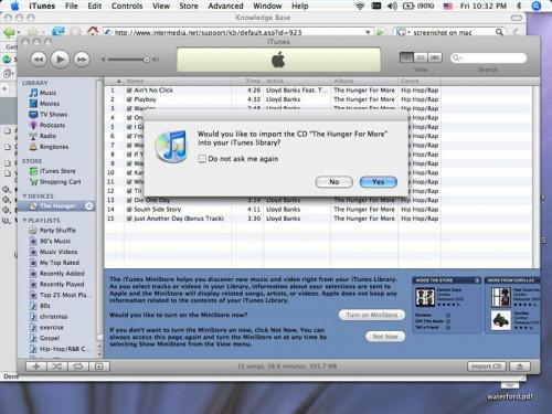 Wie zum Hochladen von einer CD auf die iTunes Bibliothek