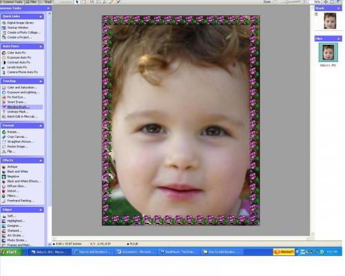 Hinzufügen von Rahmen zu Fotos mit Microsoft Digital Image