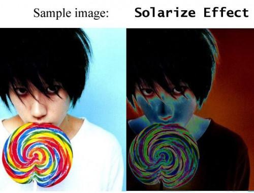Solarisation, Photoshop-Effekt
