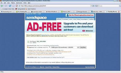 Wie große Datei-Anhänge mit Sendspace schicken