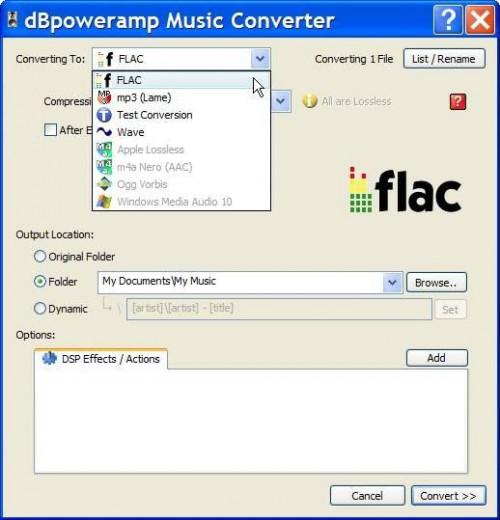 Eine FLAC-Datei erstellen