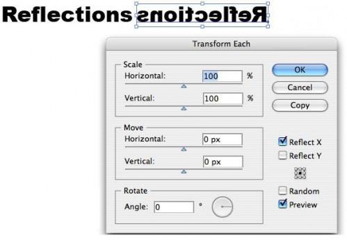 Bild-Text in Adobe Illustrator spiegeln