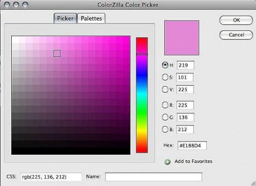 Verwenden Sie ein Firefox-Plugin für Webfarben