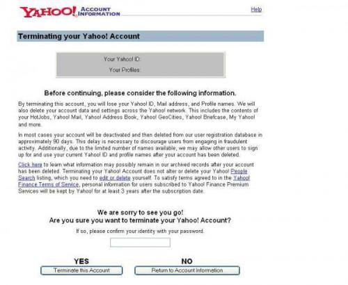 So löschen Sie Ihre Yahoo! e-Mail-Konto oder IM Profil