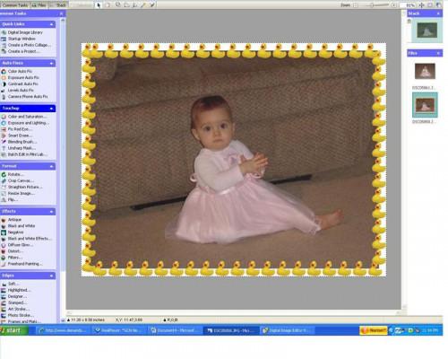 Vorgehensweise beim Hinzufügen oder Erstellen von Briefmarken nach Fotos, die mit Microsoft Digital Image Software