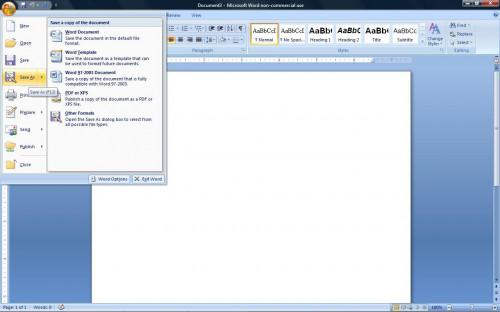 Wie Konvertieren von Microsoft Word 2007 in Works 8.0