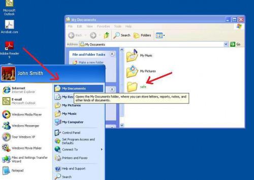Entschlüsseln von Dateien in Windows XP