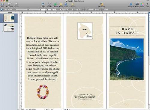 Wie erstelle ich eine Broschüre mit Apple Pages ' 09
