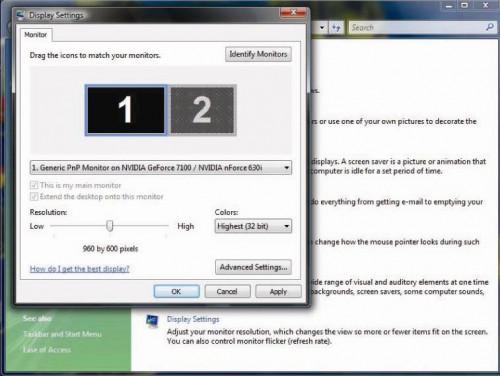 So ändern Sie die Bildschirmgröße in Windows Vista