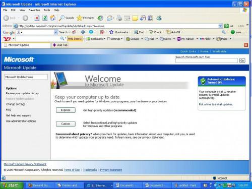 Problembehandlung bei fehlgeschlagenen Installation von Windows XP-Updates