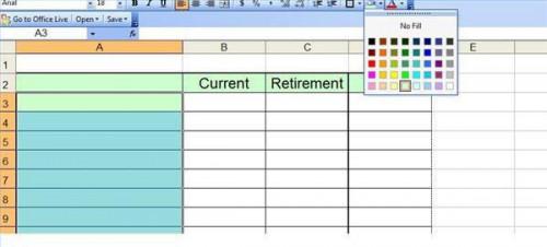 Erstellen Sie eine Kalkulationstabelle für einem Pensionsplan